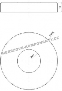 Krytka veľkého horného ukotvenia - stĺpik zábradlia pr. 42,4 mm