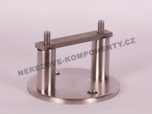 Bočné ukotvenie stĺpika pr. 42,4 mm - 2x skrutka + kruhová platňa