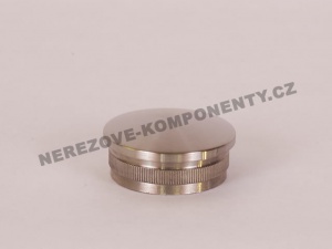 Koncovka nerezového držadla 42,4 mm - klenutá