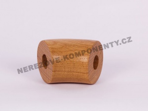 Spojka dreveného držadla 45 mm 45 st. - dub