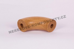 Spojka dreveného držadla 45 mm 90 st. - dub