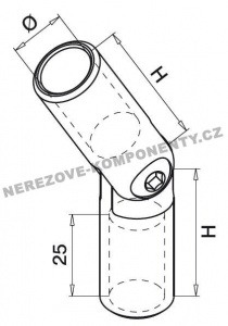 Spojka nerezového drôtu 12 mm - klbová