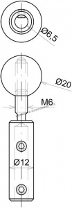 Napínač nerezového lanka 5 mm - kruhový