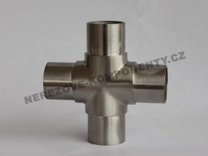 Spojka nerezového držadla 42,4 mm - krížová