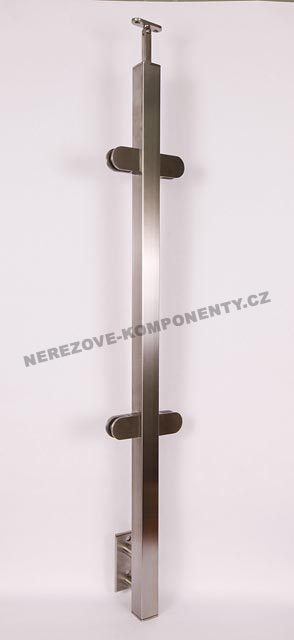 Nerezové zábradlie - stĺpik 40x40 mm - bočné - prút 12 mm