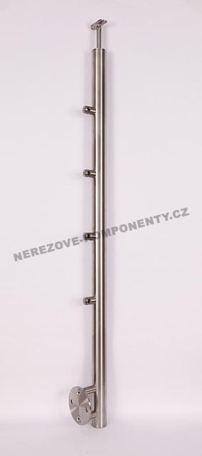 Nerezové zábradlie - stĺpik 42,4 mm - bočný - prút 12 mm